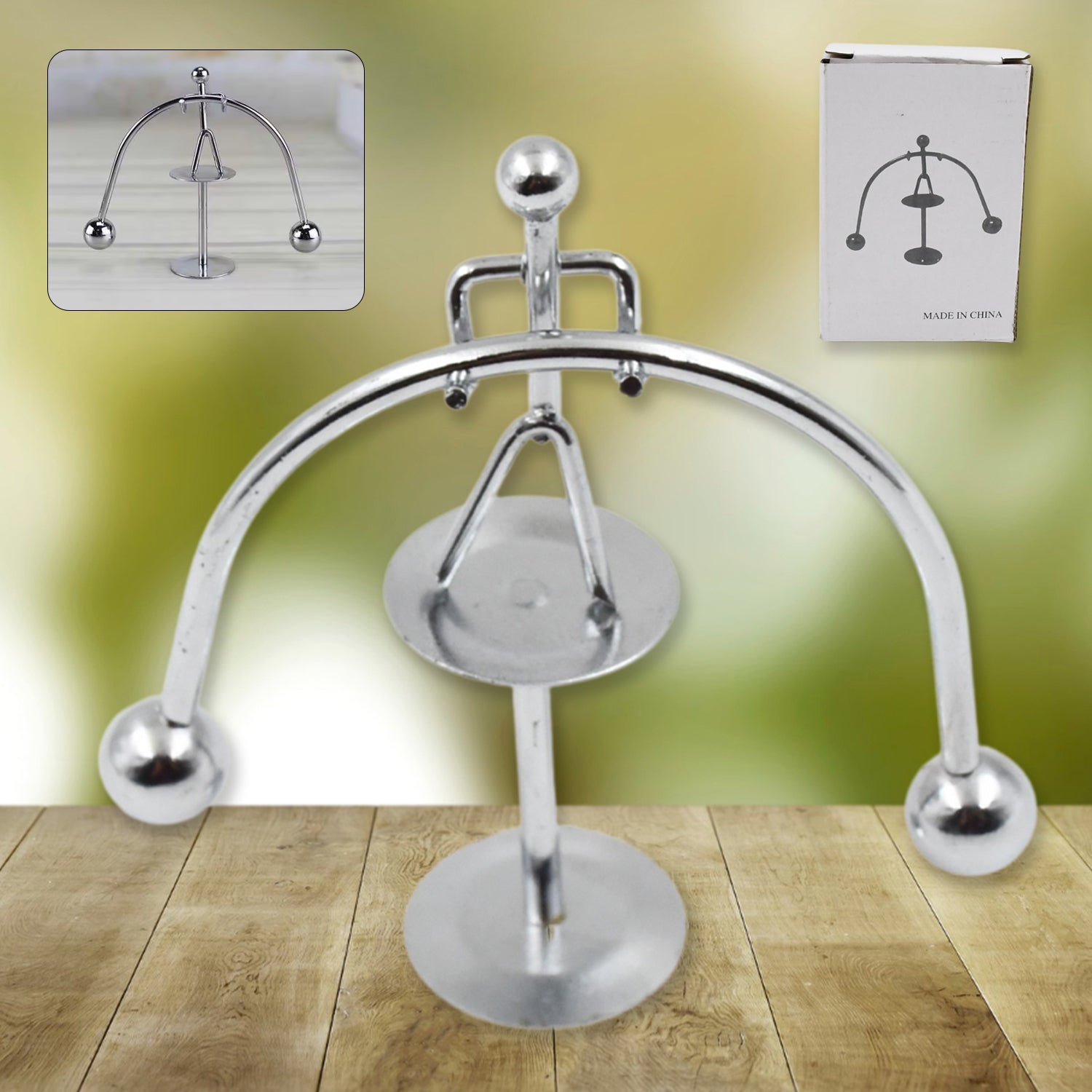 Mini steel balance toy for desk decor, perpetual motion Mini steel balance toy for desk decor, perpetual motion